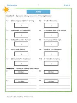 cover image of Grade 6 Maths: Workbook - Time